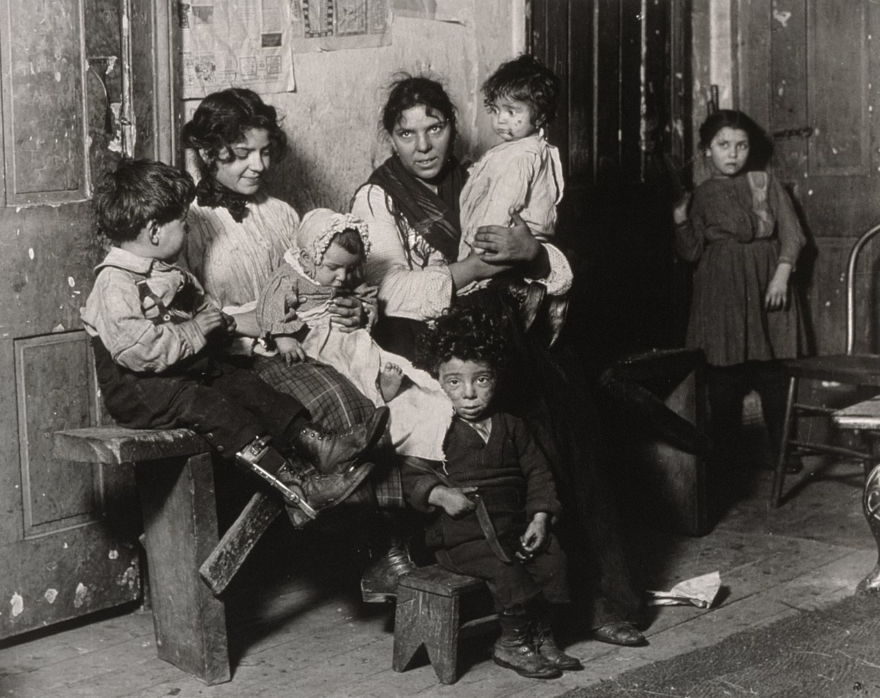 Un foyer italien près de Hull House - Lewis Wickes Hine