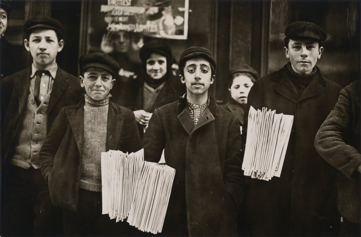 Vendeurs de journaux de Hartford - Lewis Wickes Hine