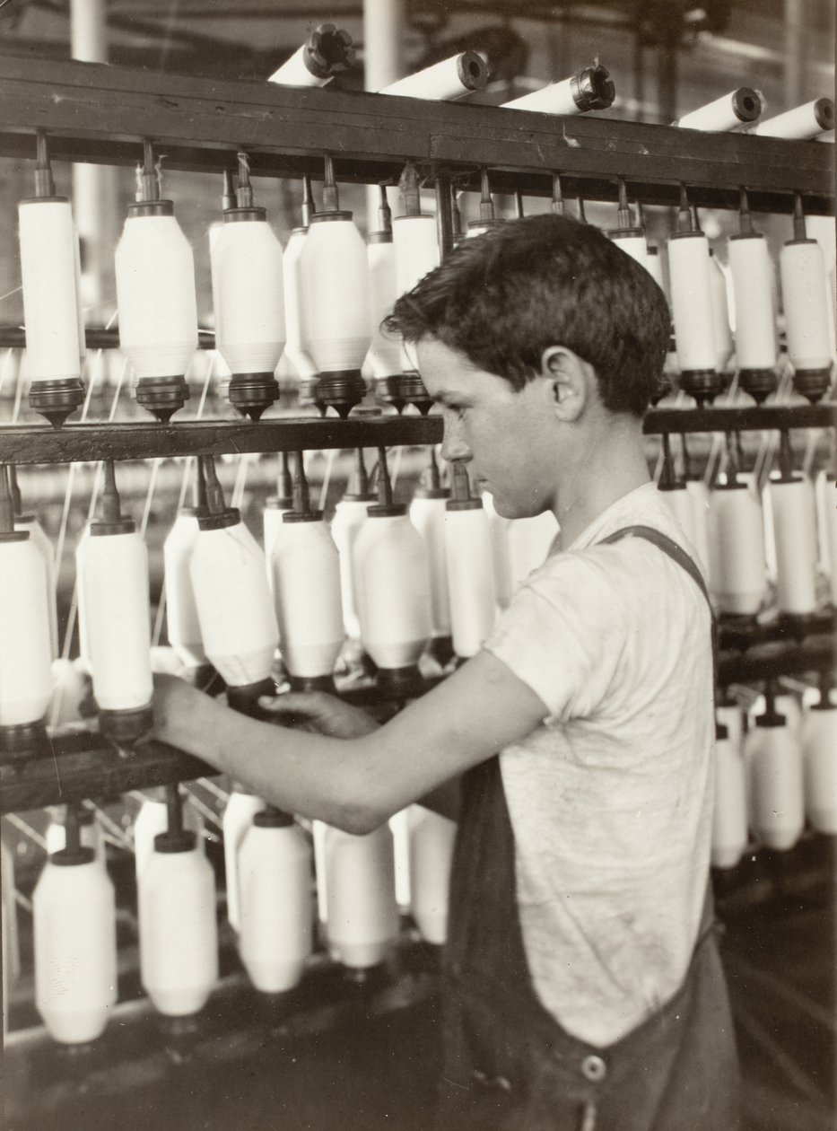King Philip - Salle de filage à mules - Lewis Wickes Hine