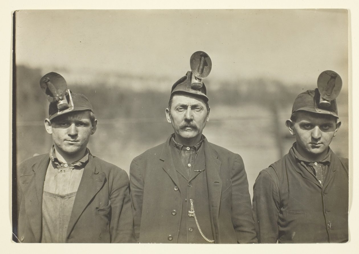 Old Timers, Mineurs de Pennsylvanie, (Virginie occidentale) - Lewis Wickes Hine