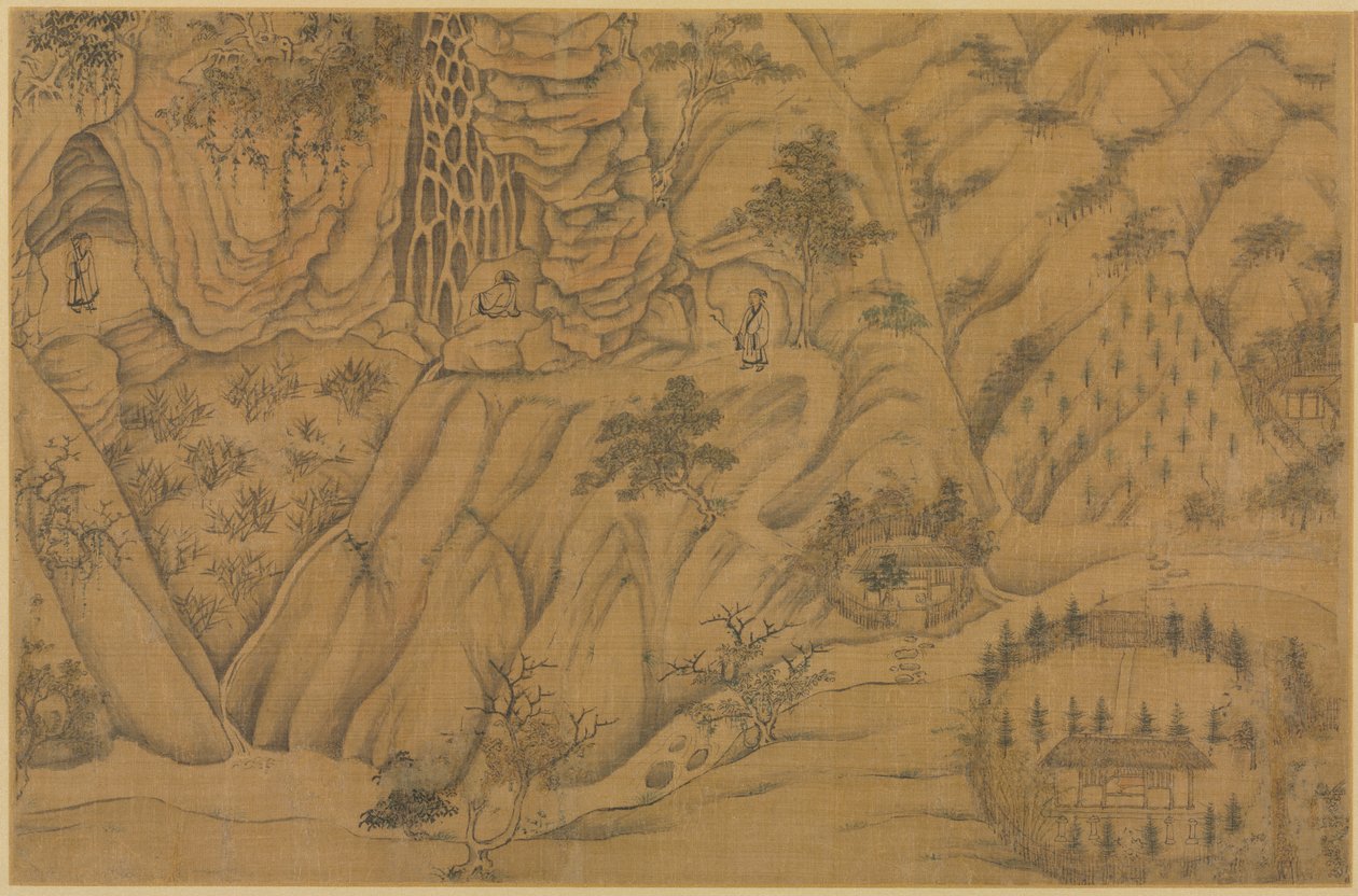 Habitation dans les montagnes du Longmian Sleeping Dragon, 1100s-1200s - Li Gonglin