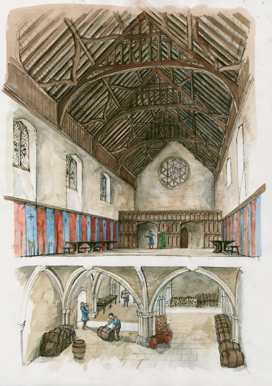 Reconstruction du palais de Winchester à l