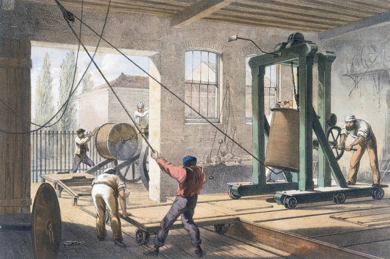 Pose de câbles Fil télégraphique aux ateliers de Greenwich - Unbekannt Unbekannt