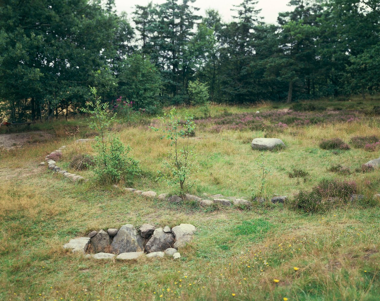 Danemark, Jutland, Bjerrgrav, Hvolris, cimetière celtique avec tombes circulaires - Unbekannt Unbekannt