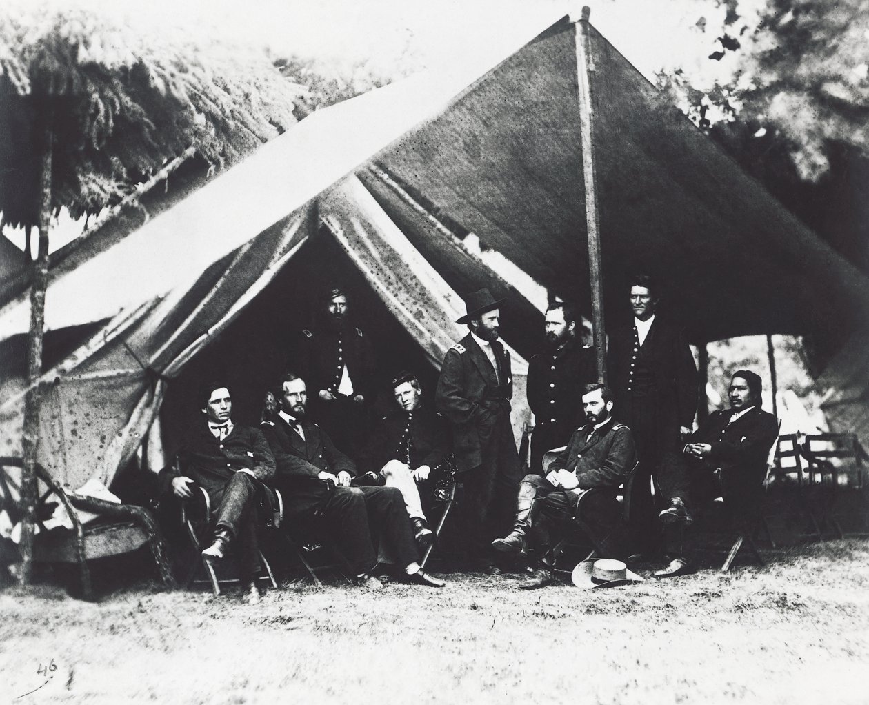 Le général Ulysses Grant et son état-major à City Point, été 1864, guerre de Sécession, USA - Unbekannt Unbekannt