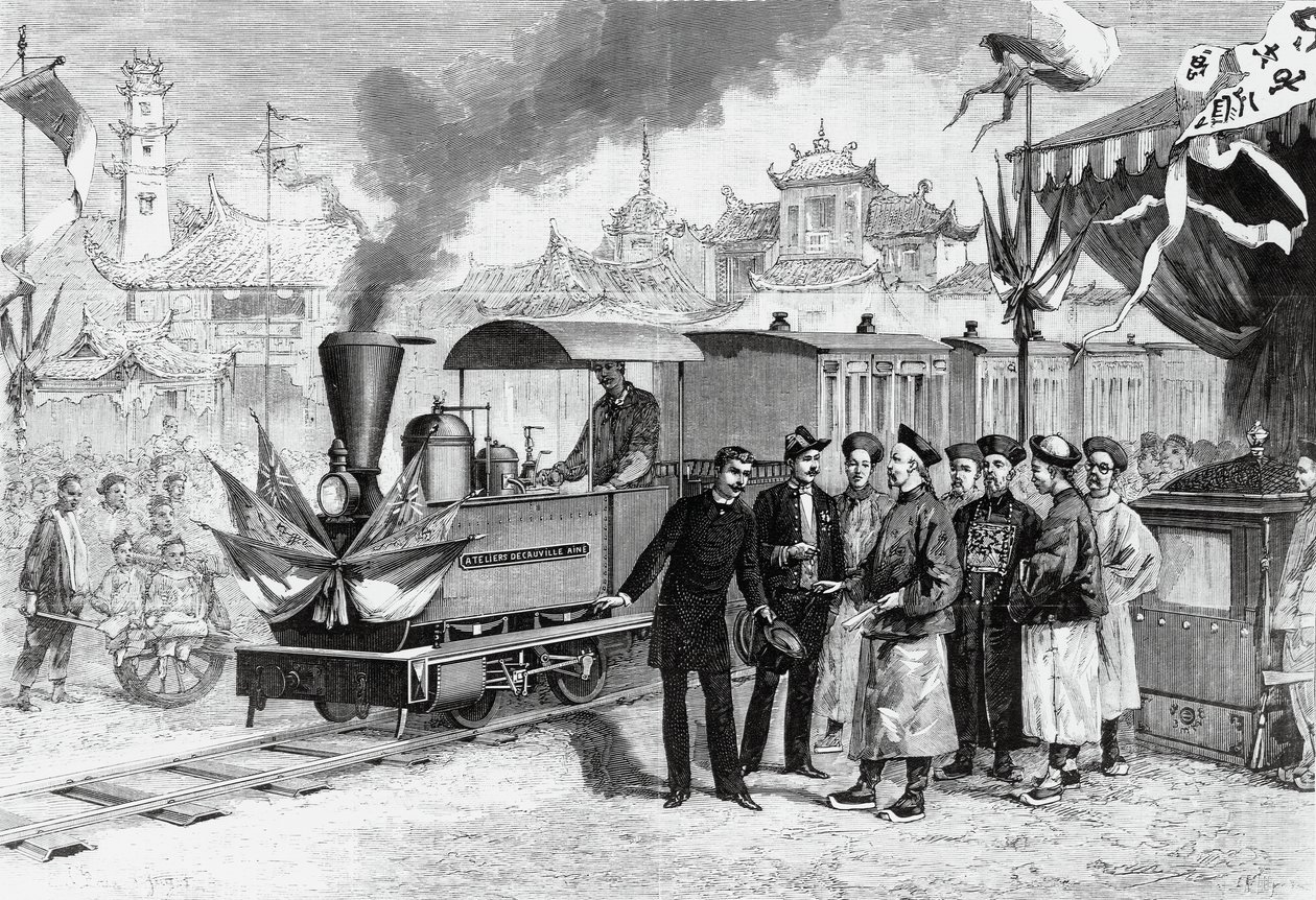 Inauguration du premier chemin de fer français en Chine reliant Tianjin à Tangshan, 20 novembre - Unbekannt Unbekannt