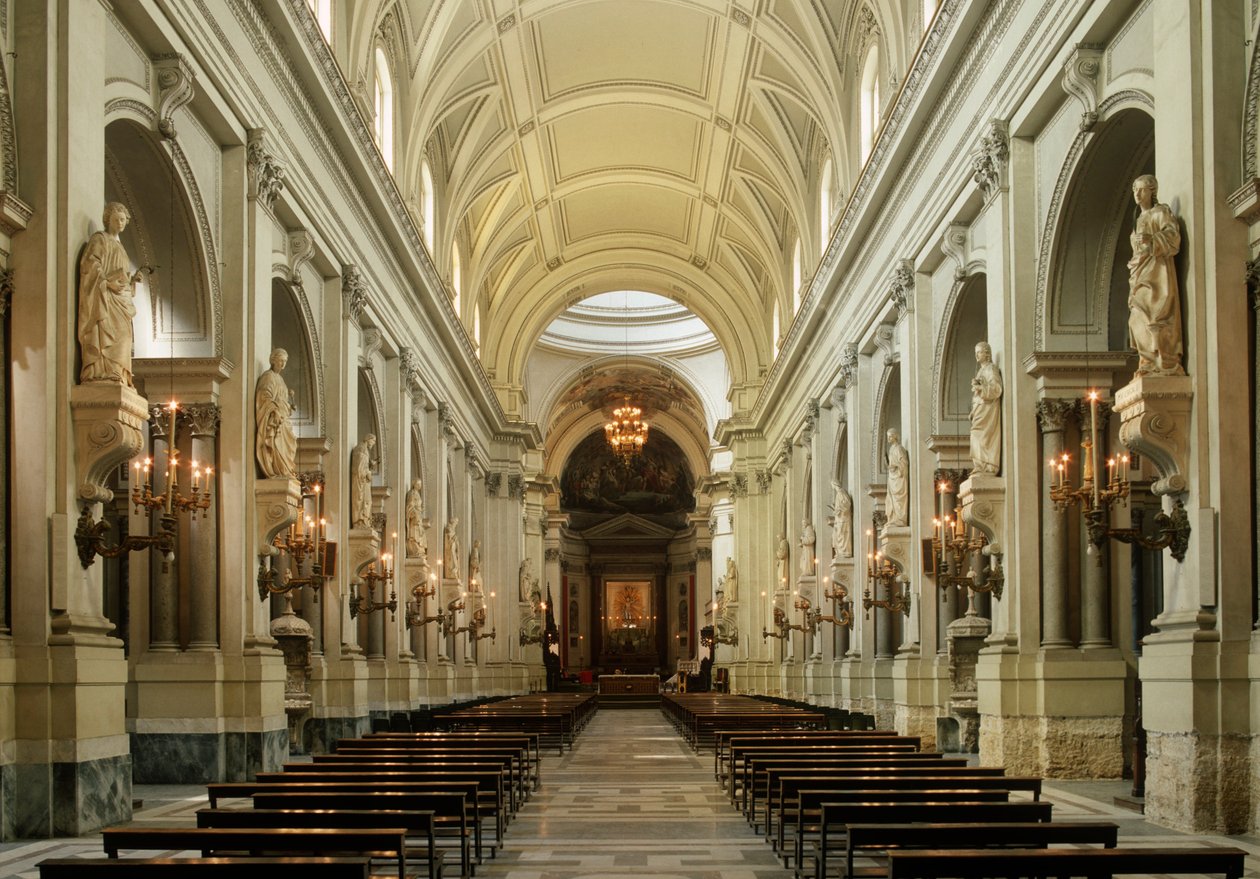 Italie, Région de Sicile, Palerme, cathédrale, intérieur, nef - Unbekannt Unbekannt
