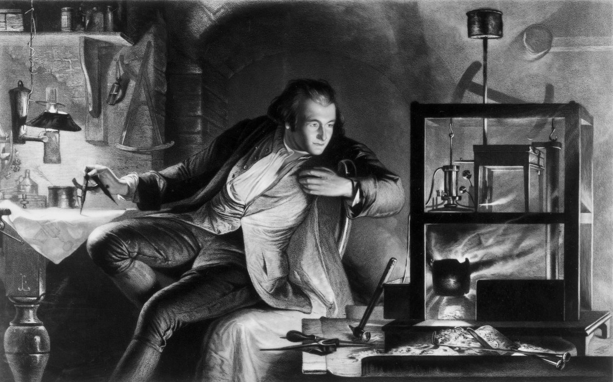 James Watt, ingénieur britannique, jeune homme, vers 1769 - Unbekannt Unbekannt
