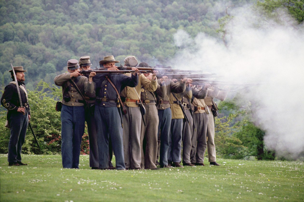 Reconstitution moderne de la bataille de Gettysburg (photo) - Unbekannt Unbekannt