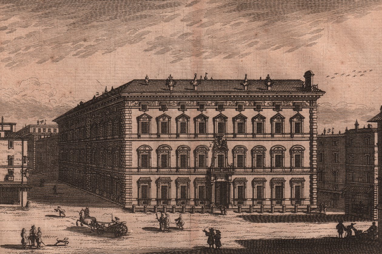 Palazzo Madama, Rome, Latium, Italie, gravure sur cuivre - Unbekannt Unbekannt