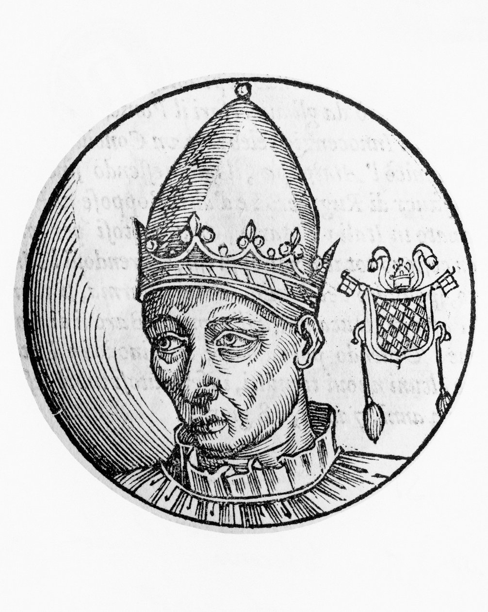 Portrait de Célestin II (Guido Guelfuccio de Castello, mort en 1144) - Unbekannt Unbekannt