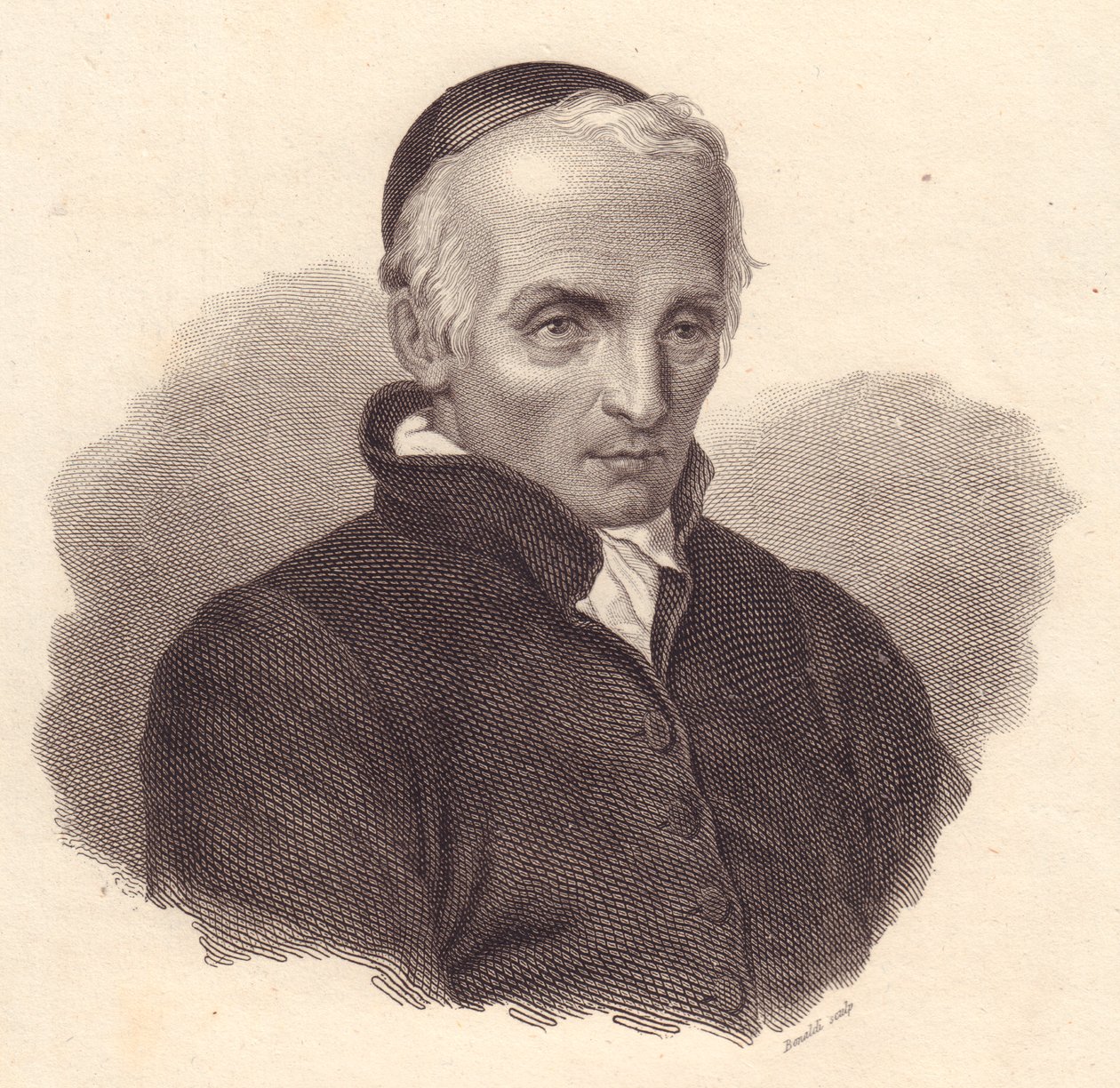 Portrait du religieux et théologien italien Ottavio Giovanni Battista Assarotti (1753-1829), gravure sur cuivre par Bonaldi - Unbekannt Unbekannt