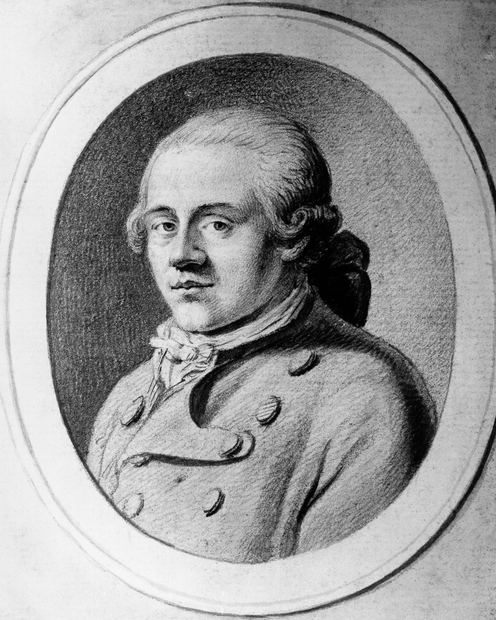 Portrait de Jakob Michael Reinhold Lenz, écrivain allemand du mouvement Sturm und Drang, gravure - Unbekannt Unbekannt