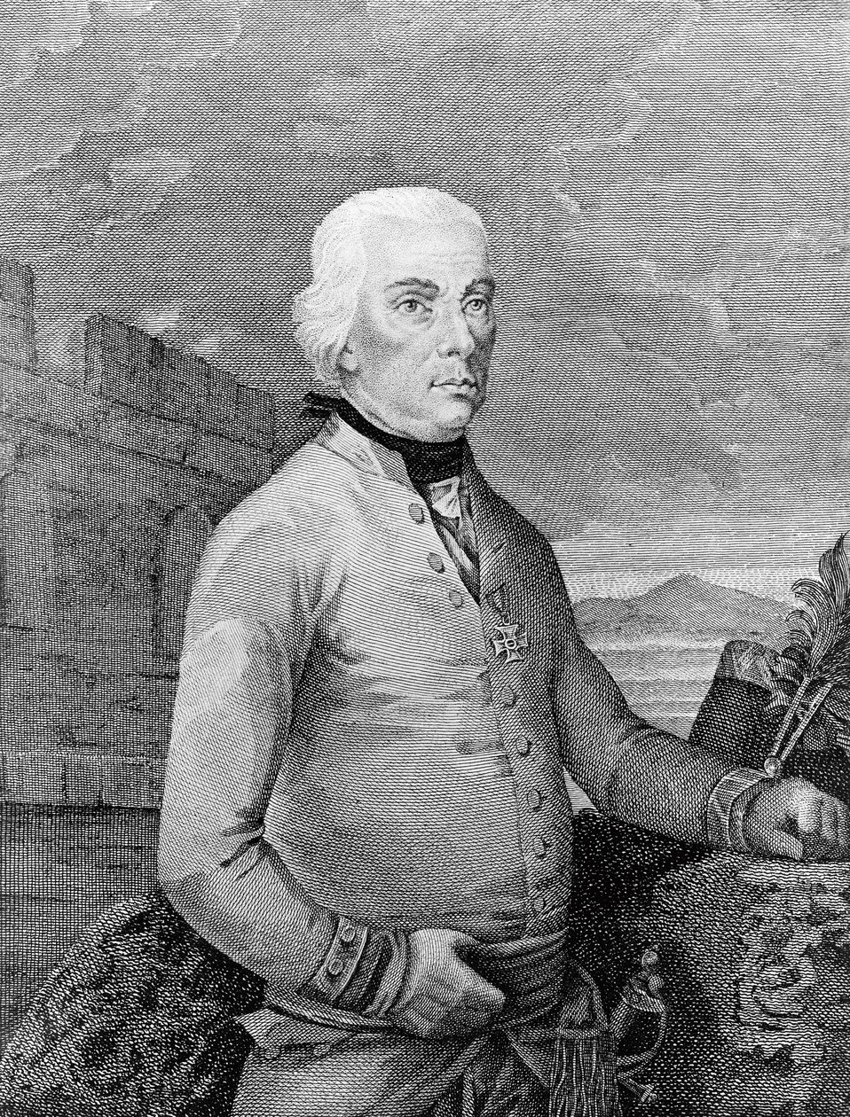 Portrait de Michael Friedrich von Melas (1729-1806), maréchal de camp né en Transylvanie pour l