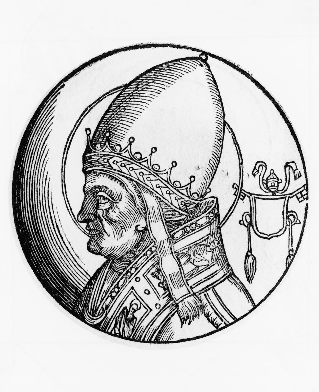 Portrait de Saint Boniface IV (mort en 615), 67e pape de l