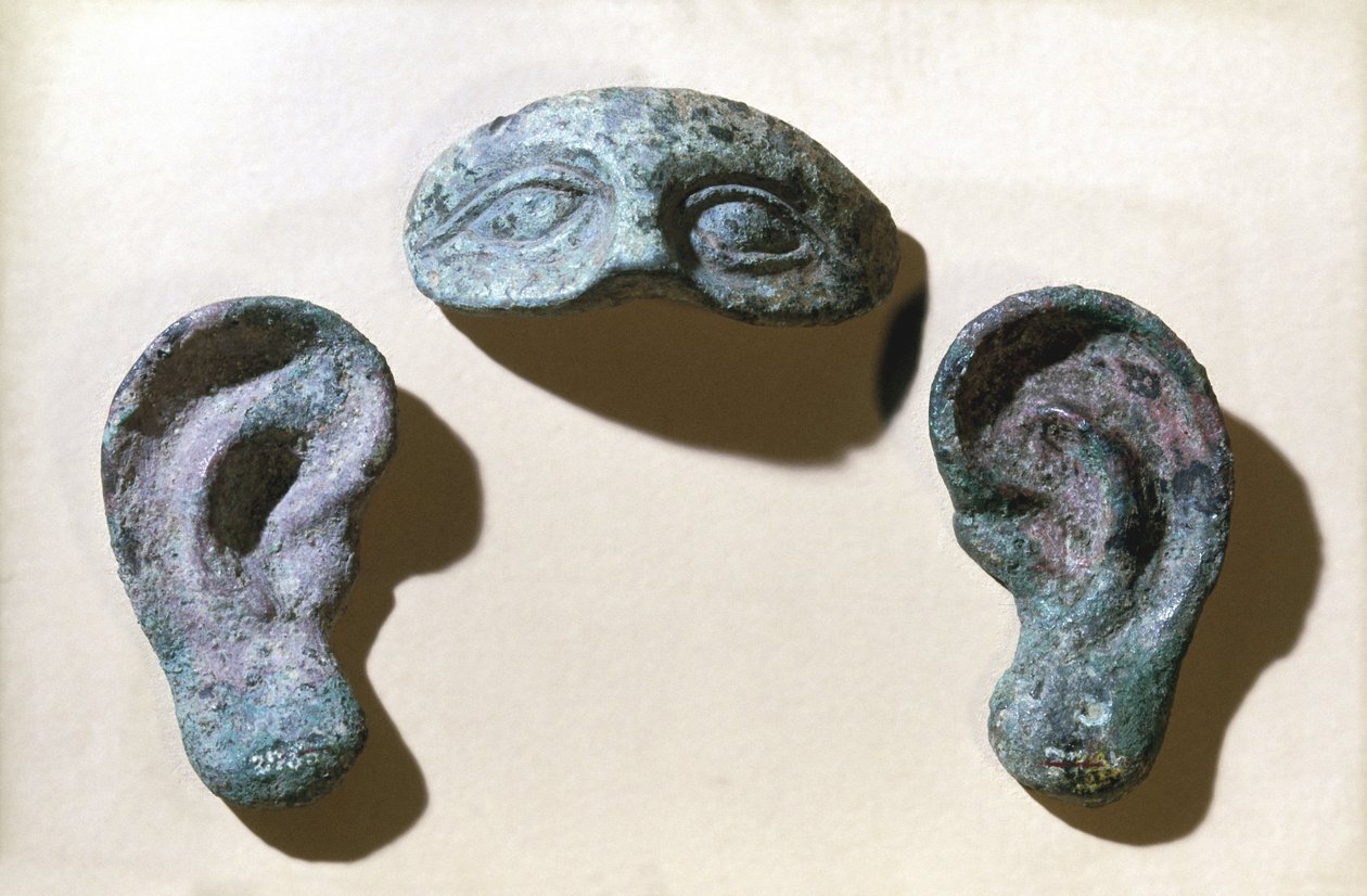Yeux et oreilles votifs romains, bronze, 200 av. J.-C.-100 apr. J.-C. - Unbekannt Unbekannt