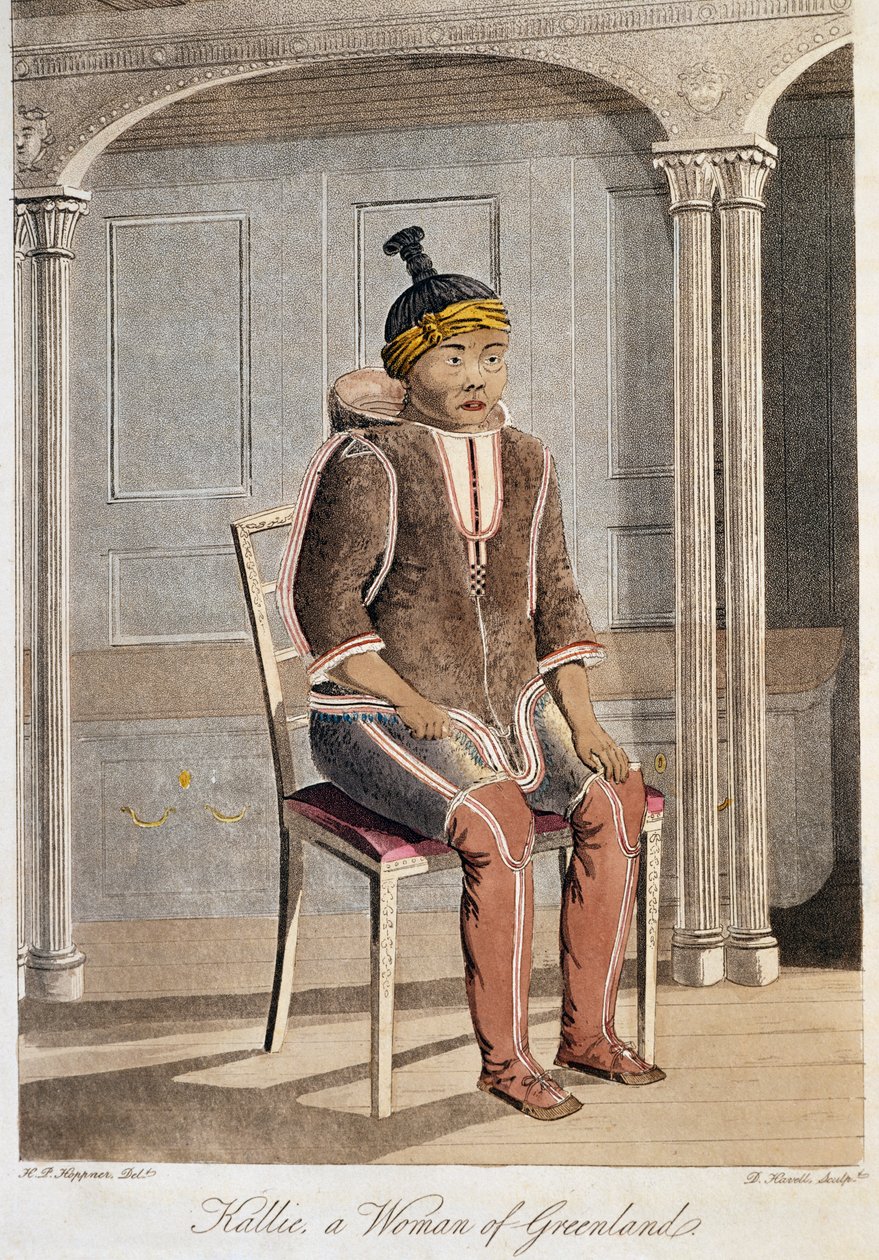 Femme du Groenland, par D Harvell, Royaume-Uni - Unbekannt Unbekannt
