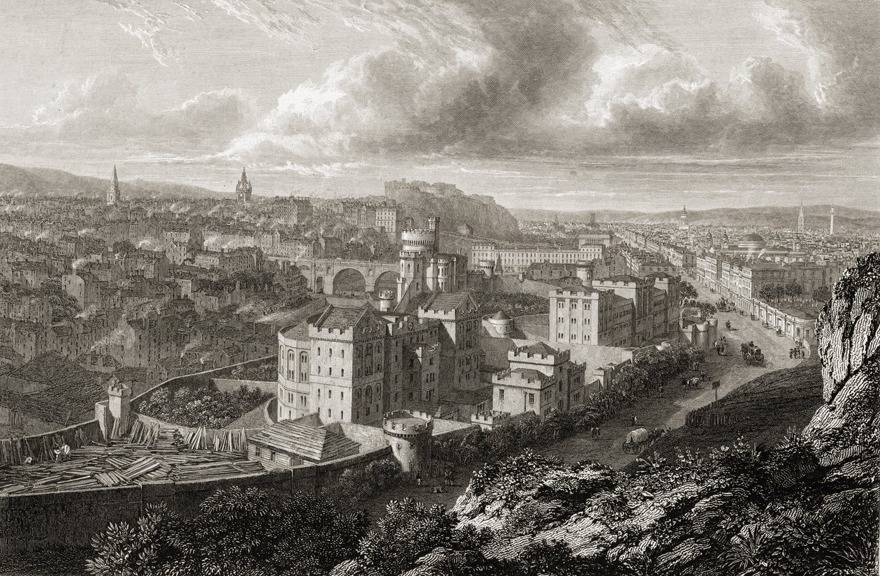 Vue de Calton Hill, Édimbourg, de 