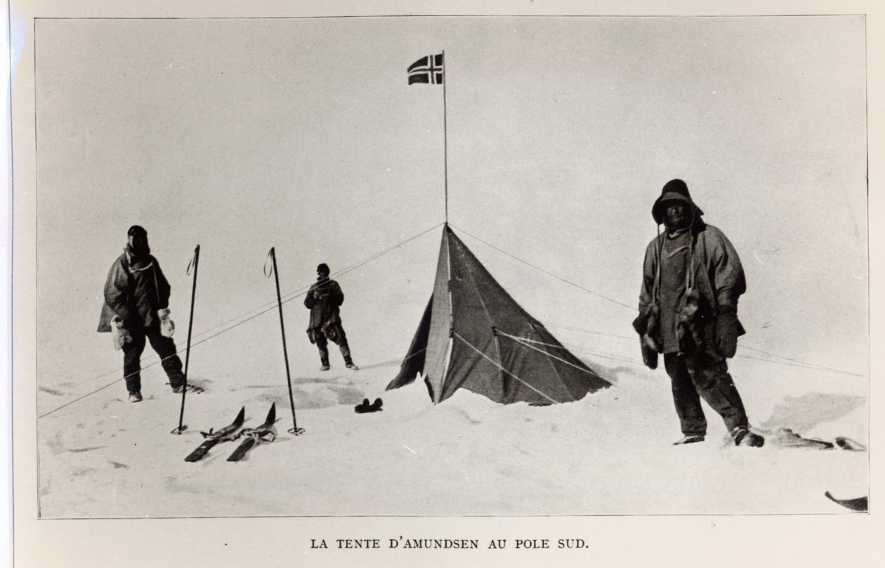 Tente laissée au pôle Sud par Roald Amundsen (1872-1928) en 1911, 1912 - Lieutenant Henry Robertson Bowers