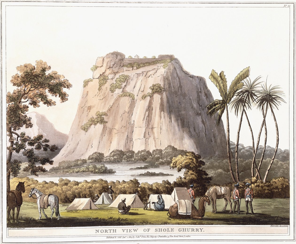 Vue nord de Shole Ghurry, 1805 - Lieutenant James Hunter