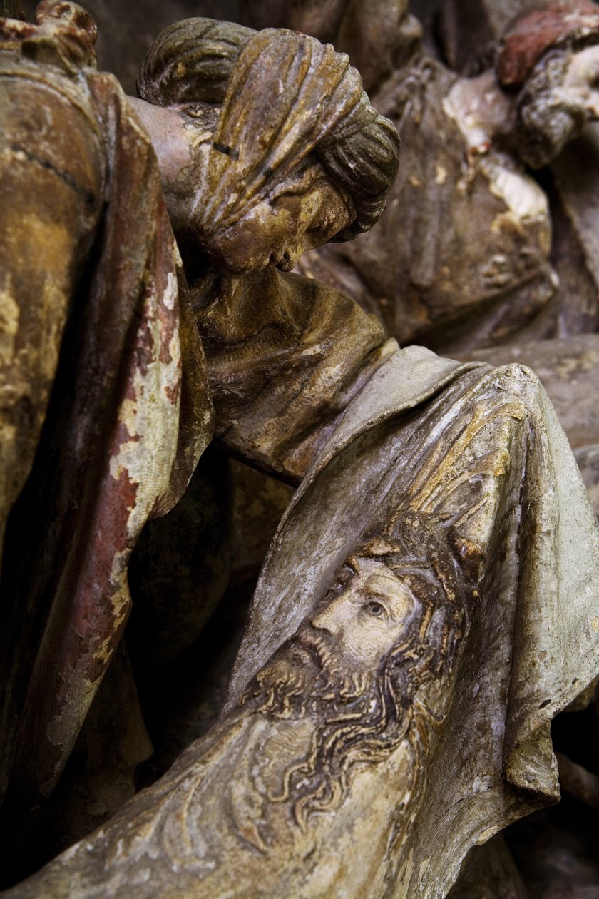 Retable, panneau de gauche, détail, sainte Véronique - Ligier Richier