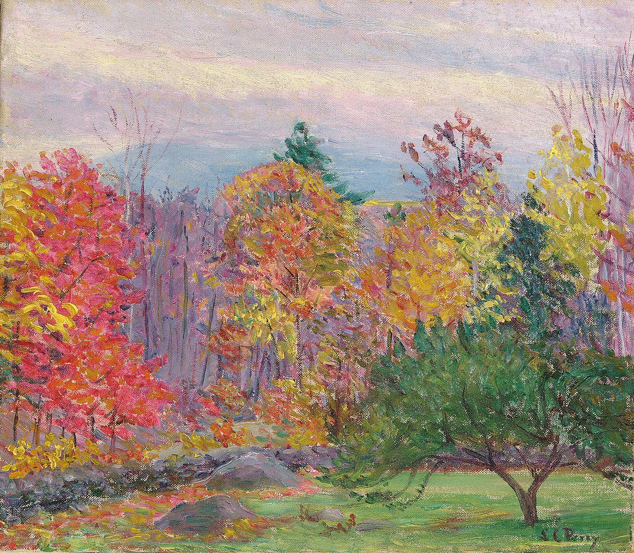 Paysage à Hancock, New Hampshire, octobre 1923 - Lilla Cabot Perry