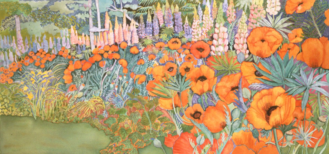 Bordure de coquelicots - Lillian Delevoryas