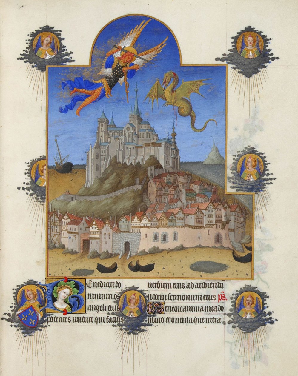 Très Riches Heures du duc de Berry - La Messe de Saint Michel - Limbourg Brothers