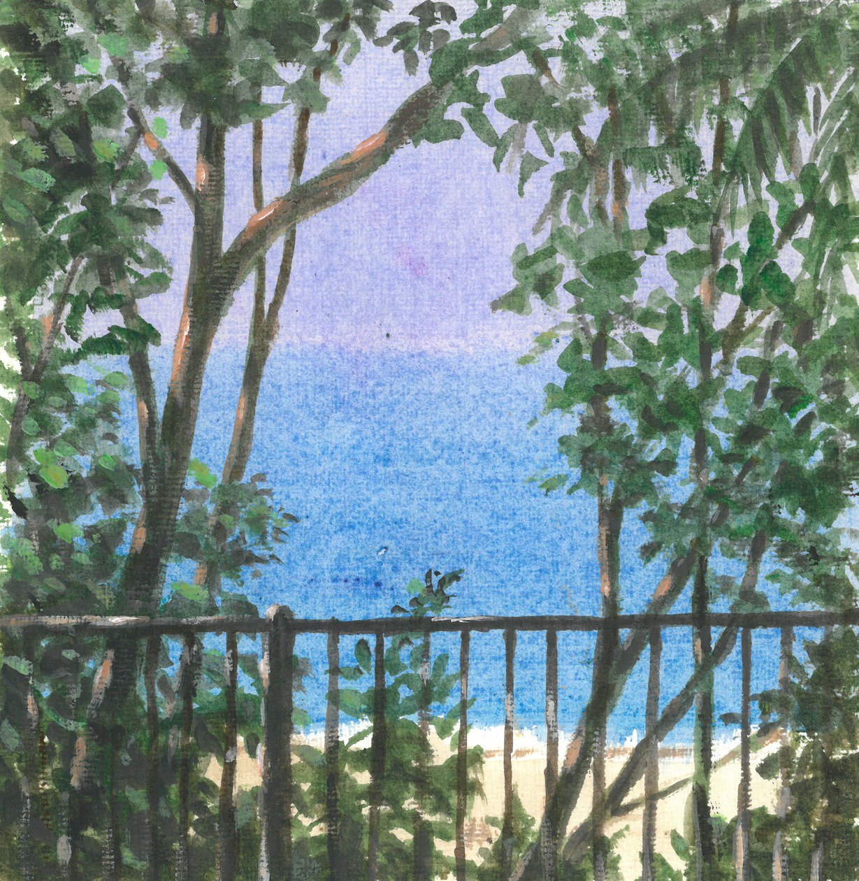 Vue du balcon, 2015 - Lincoln Seligman