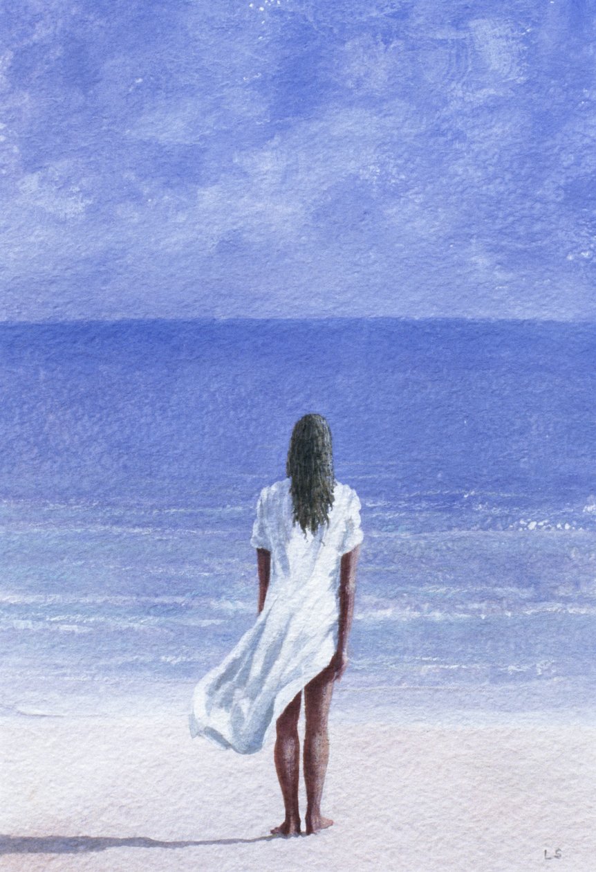 Fille sur la plage, 1995 - Lincoln Seligman