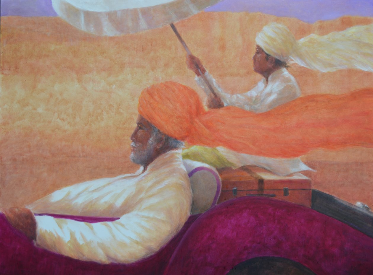 Maharaja et parapluie - Lincoln Seligman
