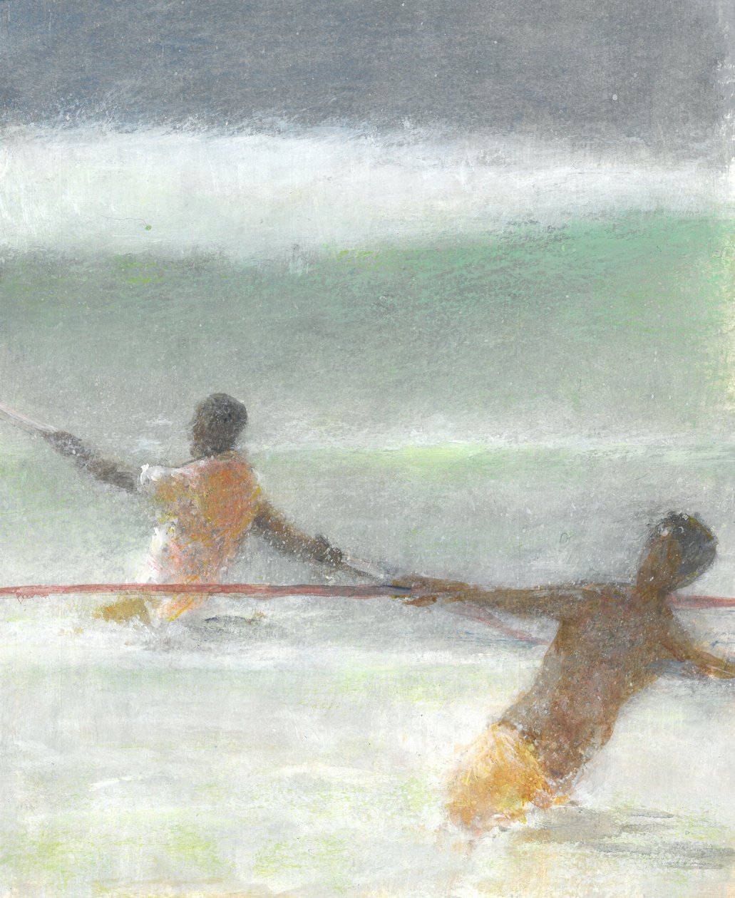 Pêcheurs tirant des filets, 2015 - Lincoln Seligman