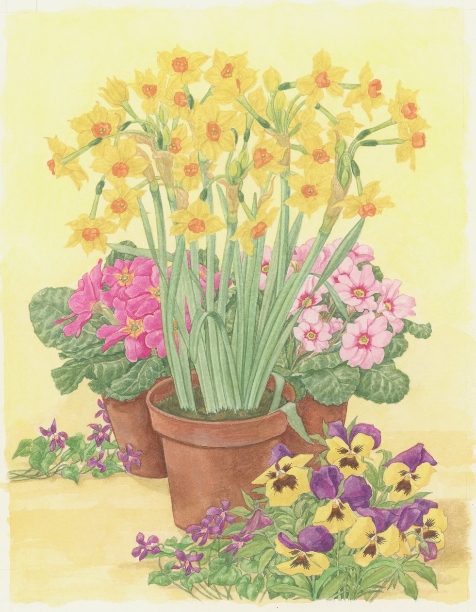 Pots de fleurs de printemps, 2003 - Linda Benton