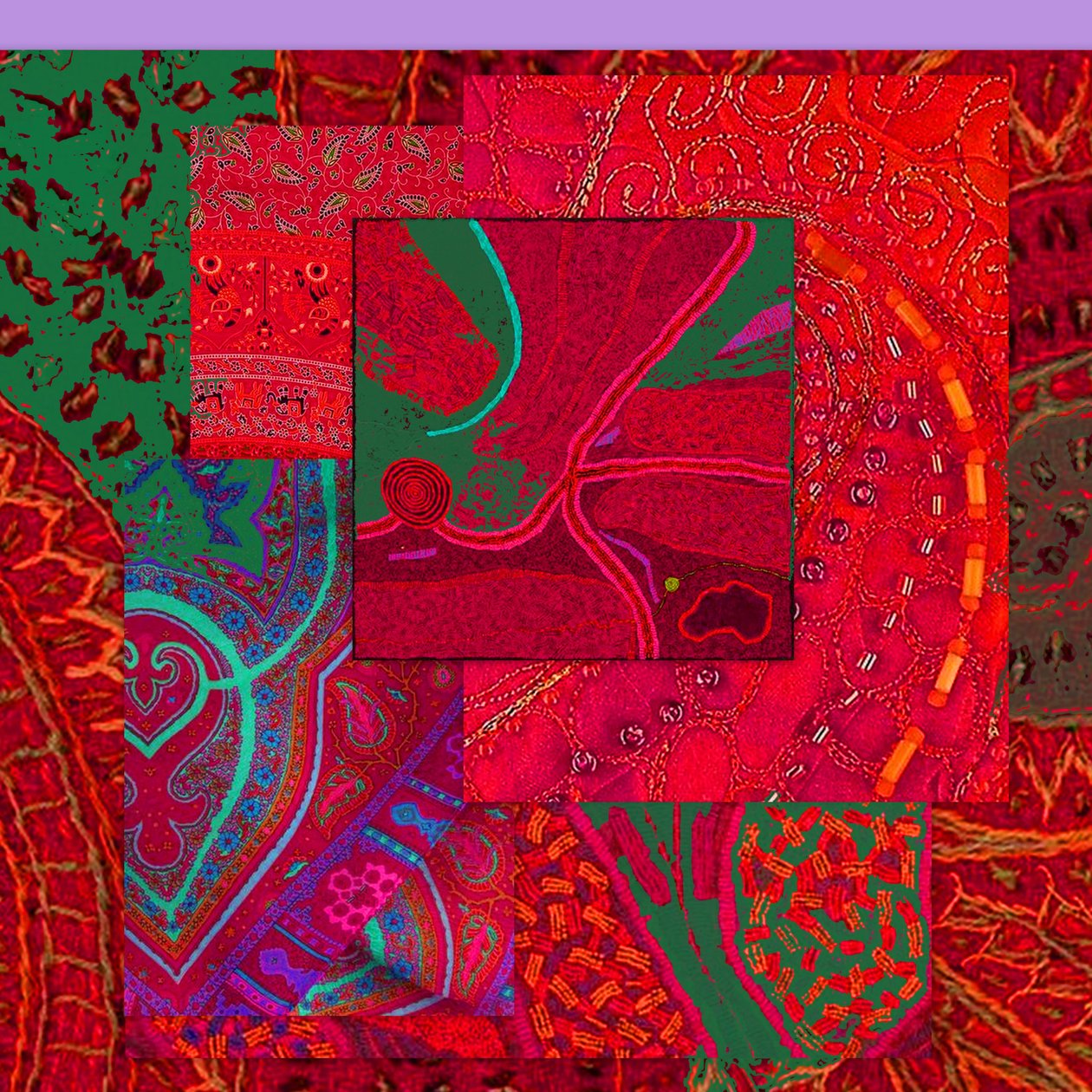 COLLAGE DE COULEUR, 2018 (techniques mixtes) - linda arthurs