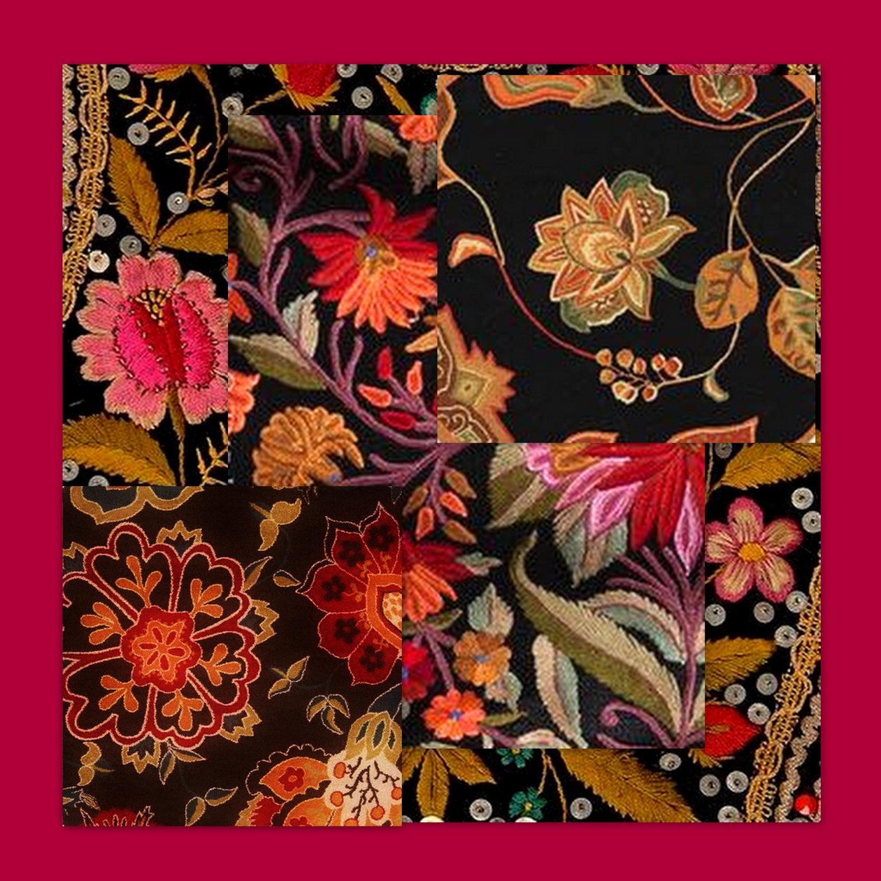 COLLAGE FLORAL, 2018 (techniques mixtes) - linda arthurs