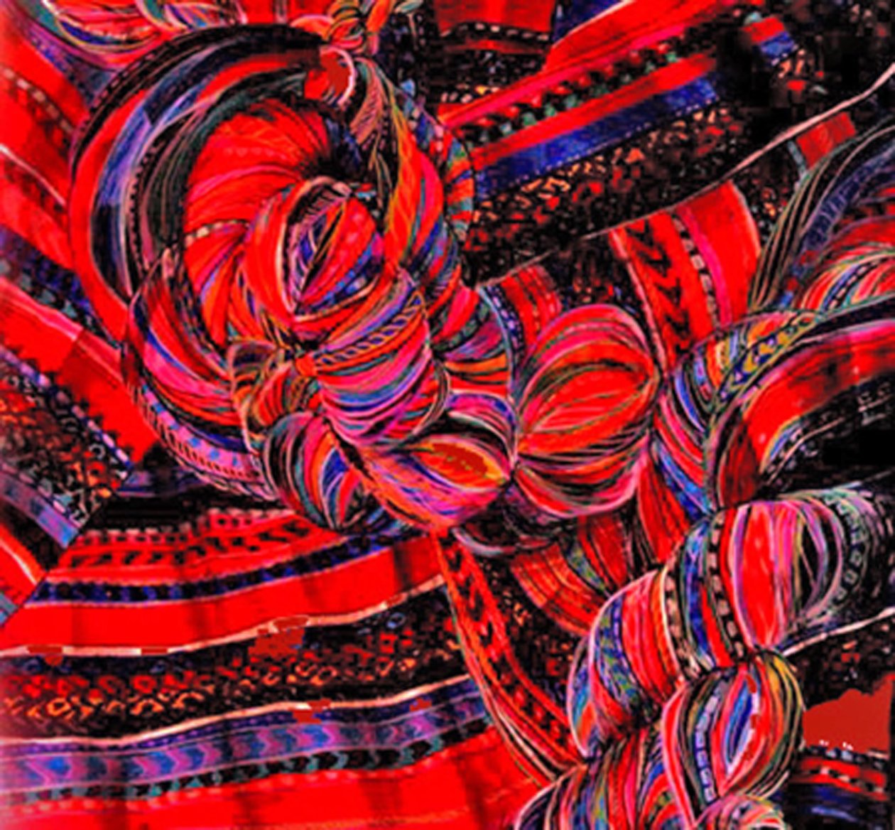 Hamac rouge, 2004 (techniques mixtes) - linda arthurs