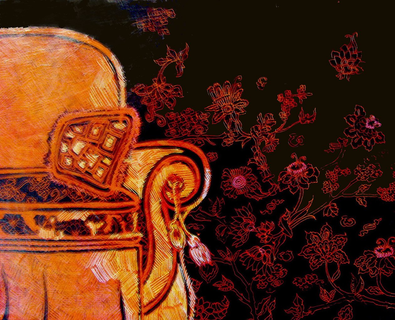 Rust Easy Chair, 2017 (techniques mixtes) - linda arthurs