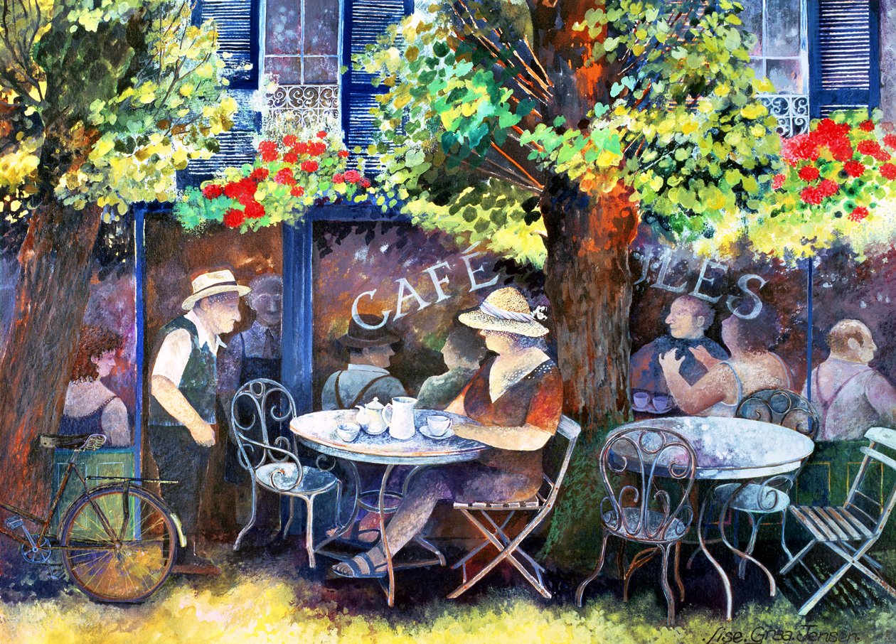 Café Jules, 1994 (encre acrylique, gouache) - Lisa Graa Jensen