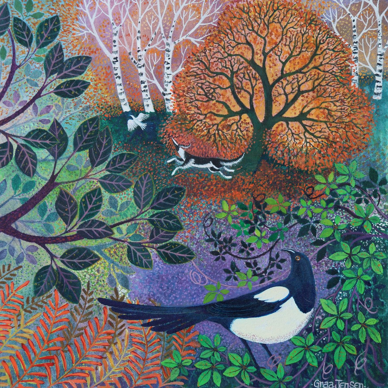Birdseye View, 2024 (acrylique sur lin) - Lisa Graa Jensen