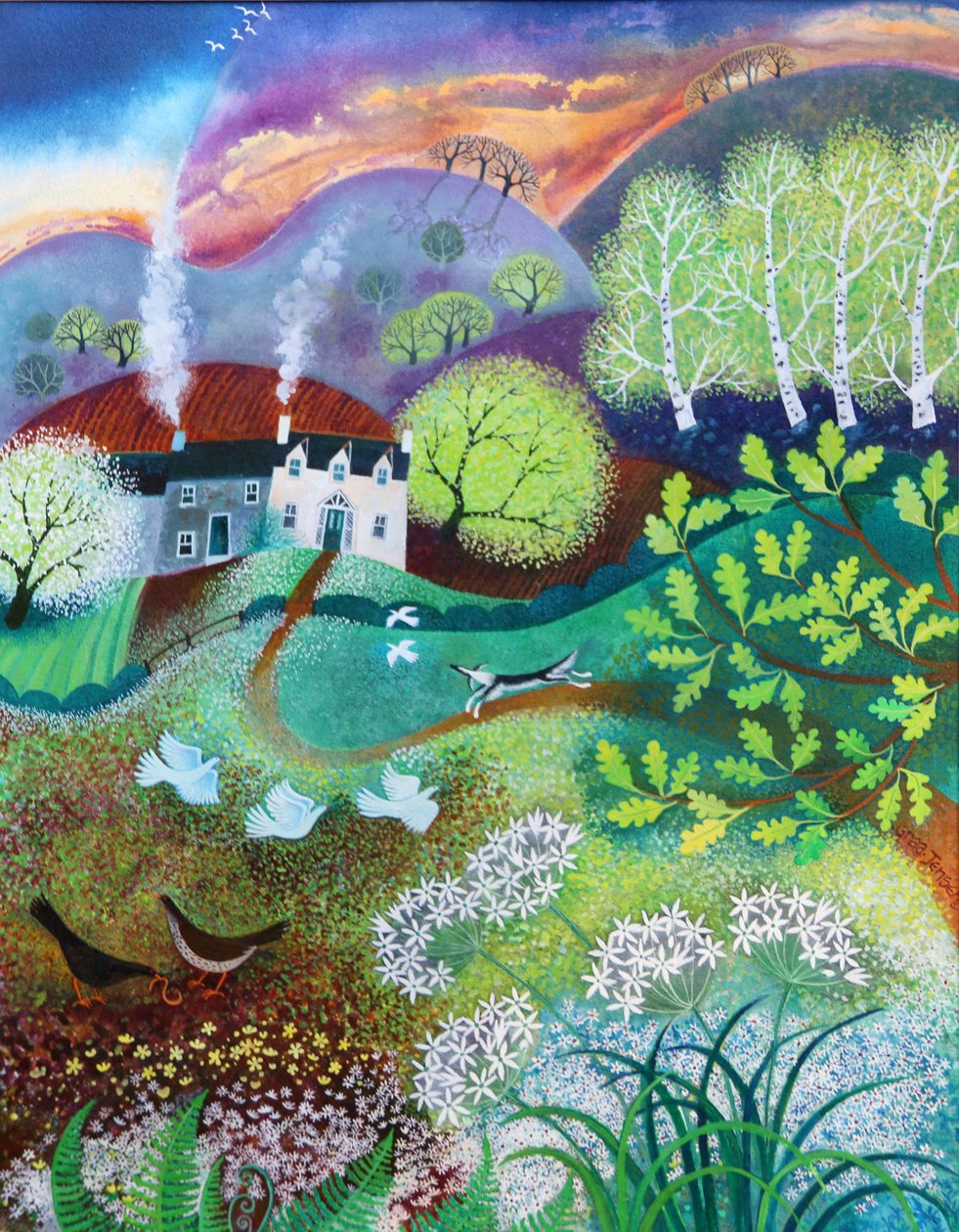The Way Home, 2021 (acrylique sur lin) - Lisa Graa Jensen