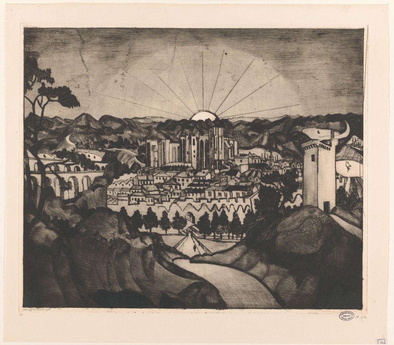 Avignon - Lodewijk Schelfhout (signed by artist)