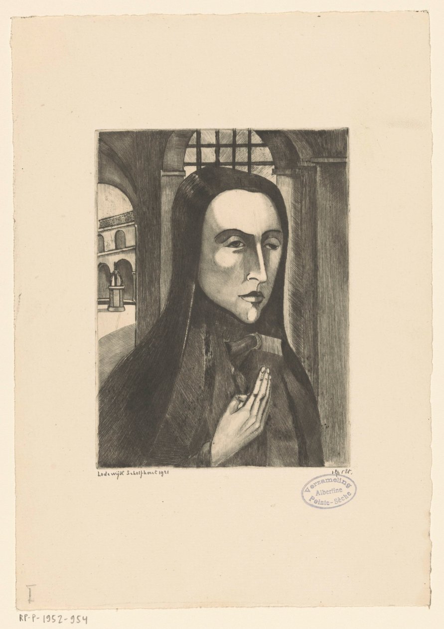Femme corse - Lodewijk Schelfhout (signed by artist)