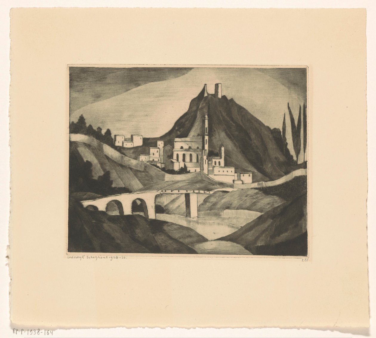 Corte I - Lodewijk Schelfhout (signed by artist)