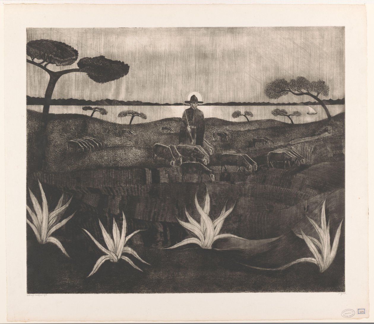 Le Troupeau - Lodewijk Schelfhout (signed by artist)