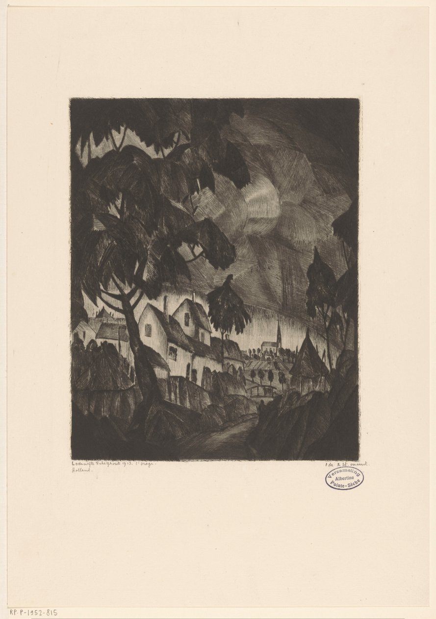 Orage - Lodewijk Schelfhout (signed by artist)