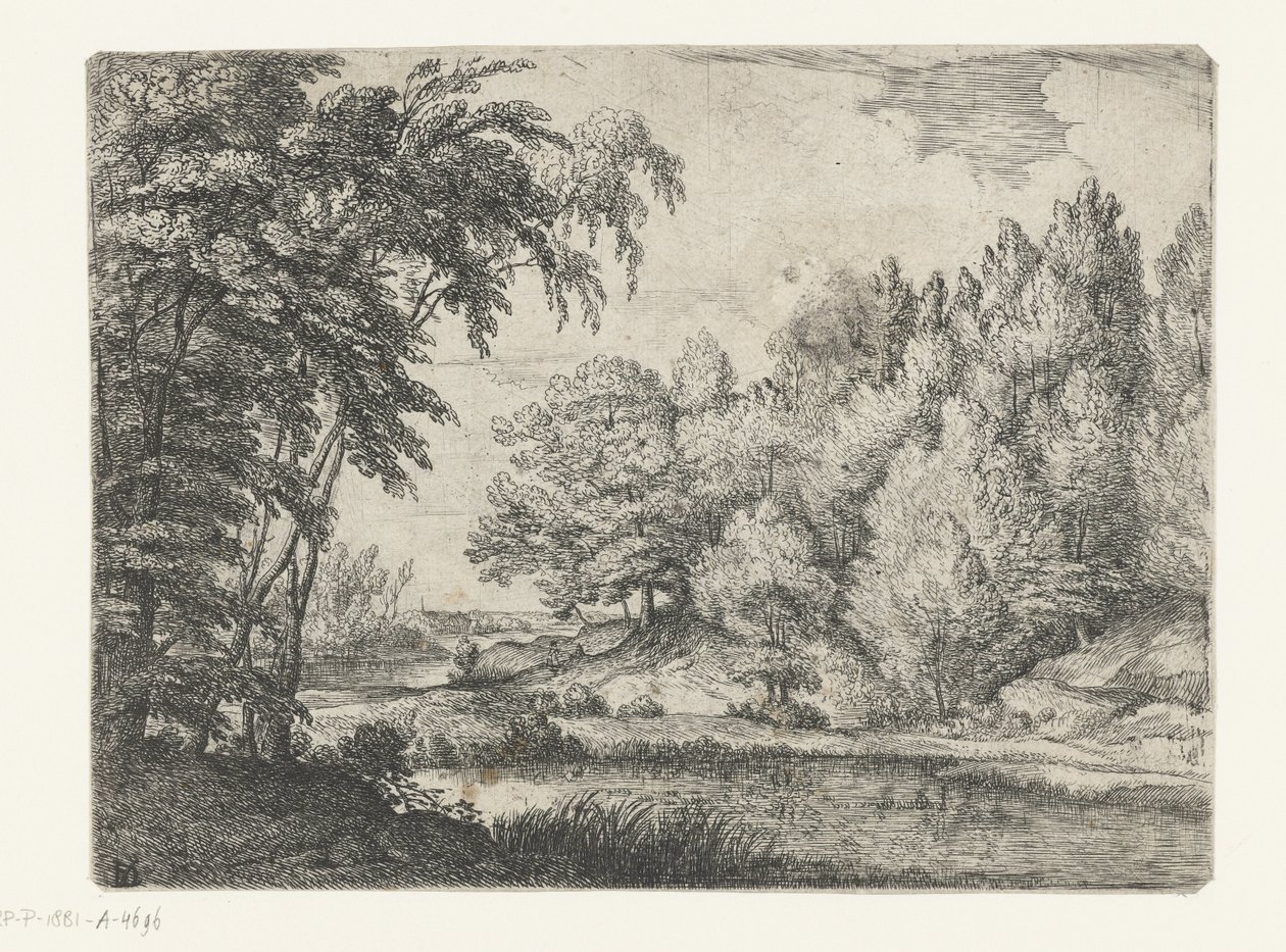 Paysage avec une rivière sinueuse - Lodewijk de Vadder