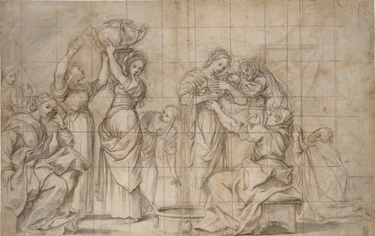 La Naissance de Jean-Baptiste, vers 1575-1610 - Lodovico Carracci