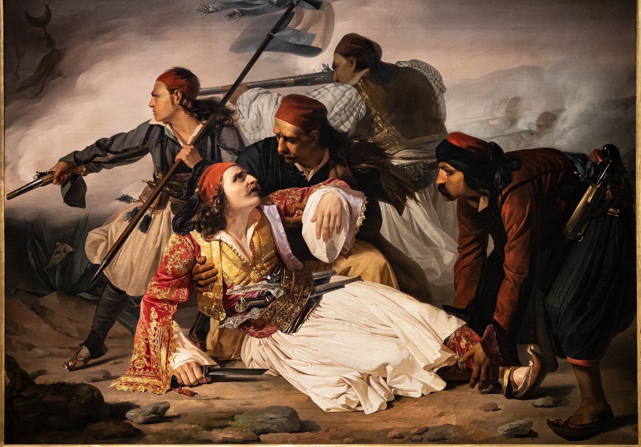 Mort de Marco Botzaris, vers 1841 - Lodovico Lipparini