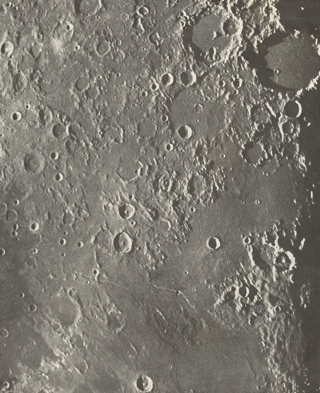 Photographie Lunaire Albategnius - Triesnecker - Manilius - Loewy et Puiseux