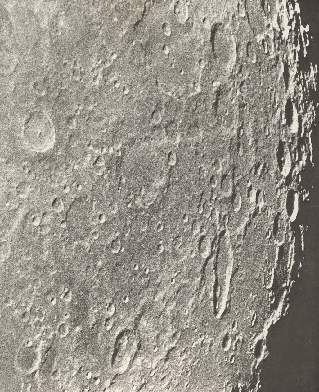Photographie Lunaire Blancanus - Tycho - Schiller - Loewy et Puiseux